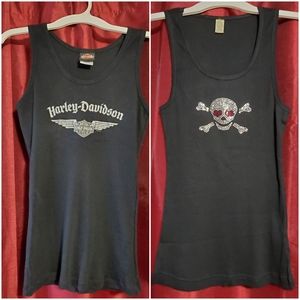 Women's Harley Davidson Tank and Skull tank